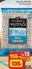 ANADOLU MUTFAĞI SIRA FASULYESİ 2,5 KG fiyat ve kampanya bilgisi